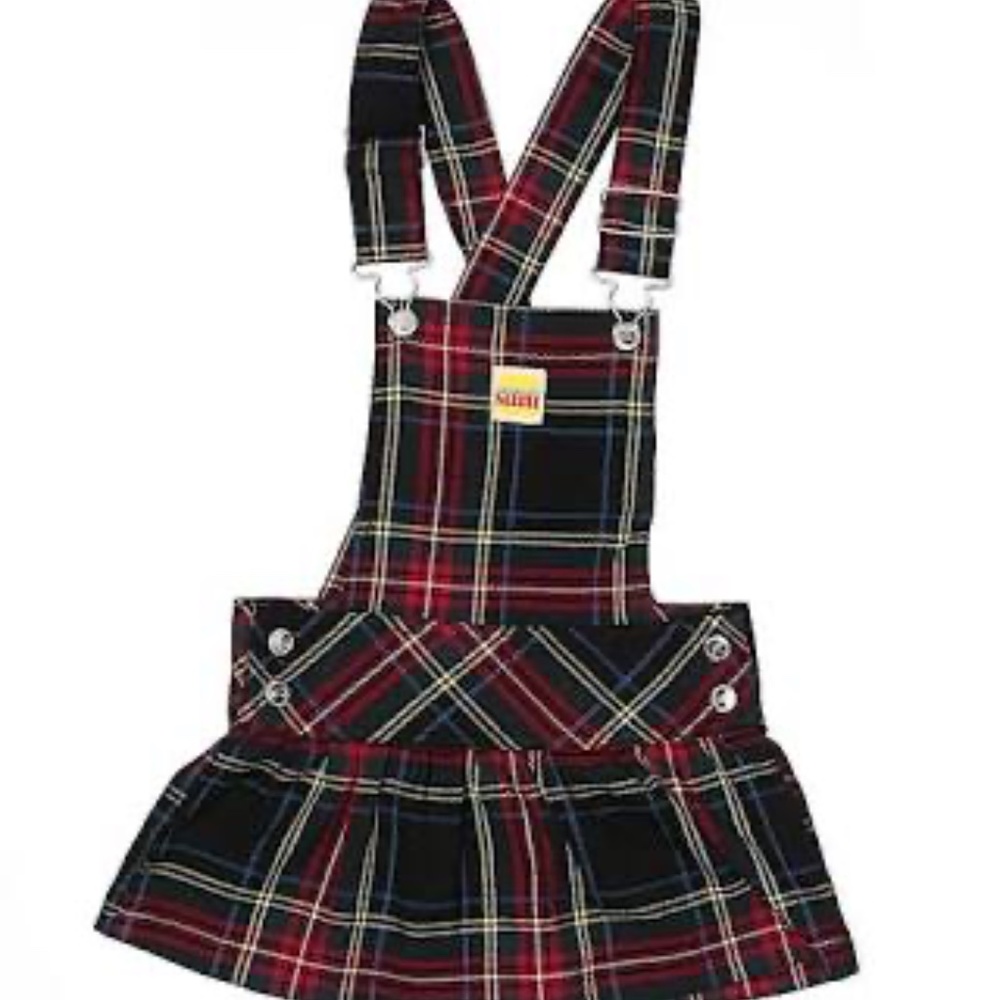 Plaid Gwen Stefani inspired overall skirt Harajuku